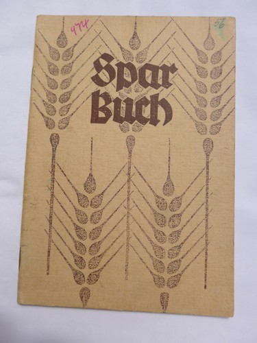 Ancient savings bank - book, by