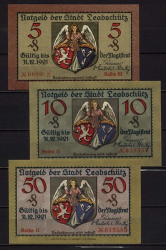 16211 3 x notgeld - -,