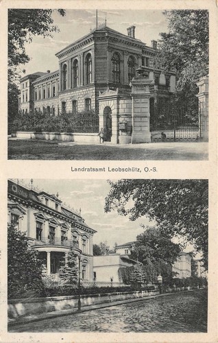 Postcard leobschütz silesia - leobschütz,