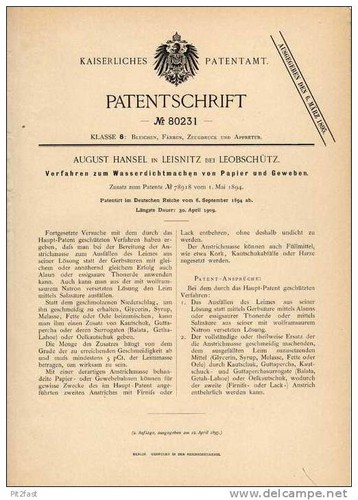 Original patent specification